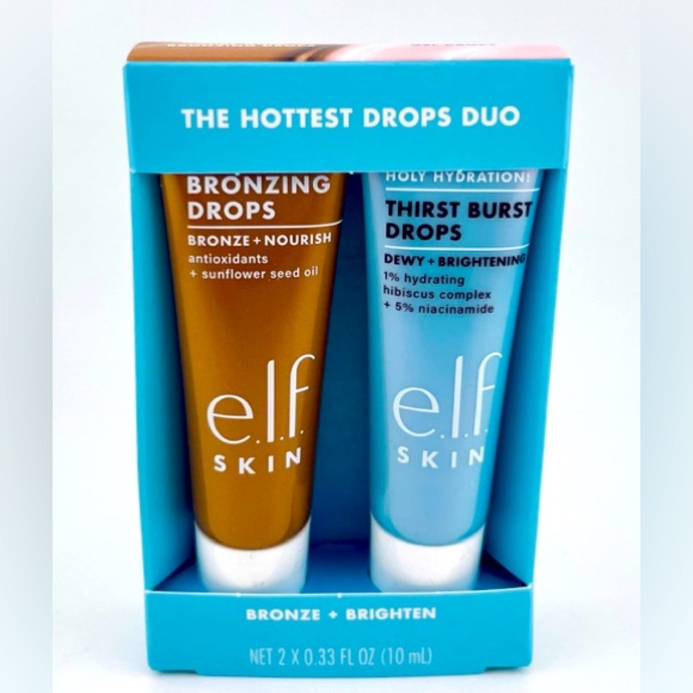 e.l.f. Cosmetics Bronzing Drops #Pure Gold -#Juicy Pink NIB Firm Price